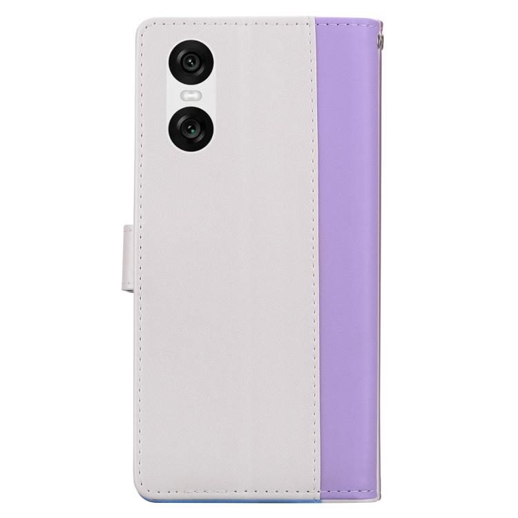 For Sony Xperia 10 VI Embossed Two-Color Leather Phone Case