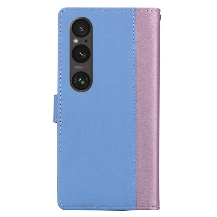 For Sony Xperia 1 VI Embossed Two-Color Leather Phone Case