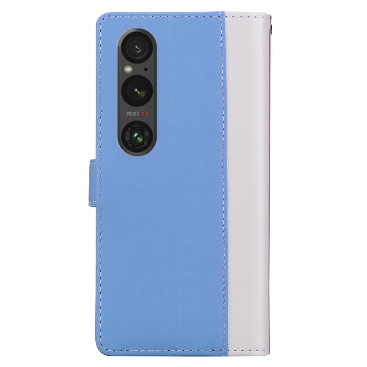 For Sony Xperia 1 VI Embossed Two-Color Leather Phone Case