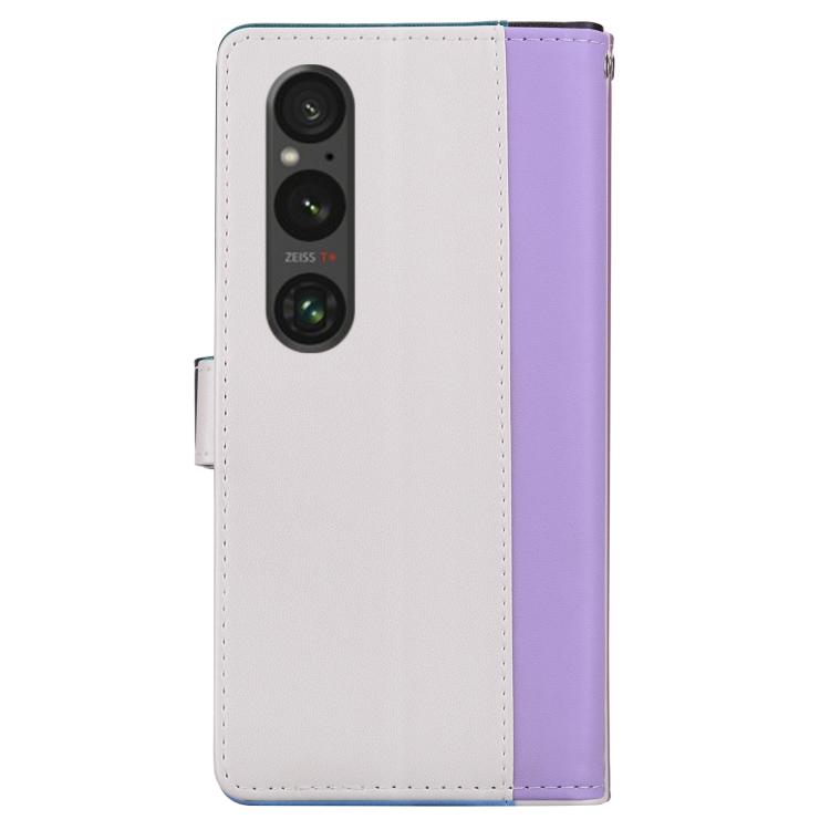For Sony Xperia 1 VI Embossed Two-Color Leather Phone Case