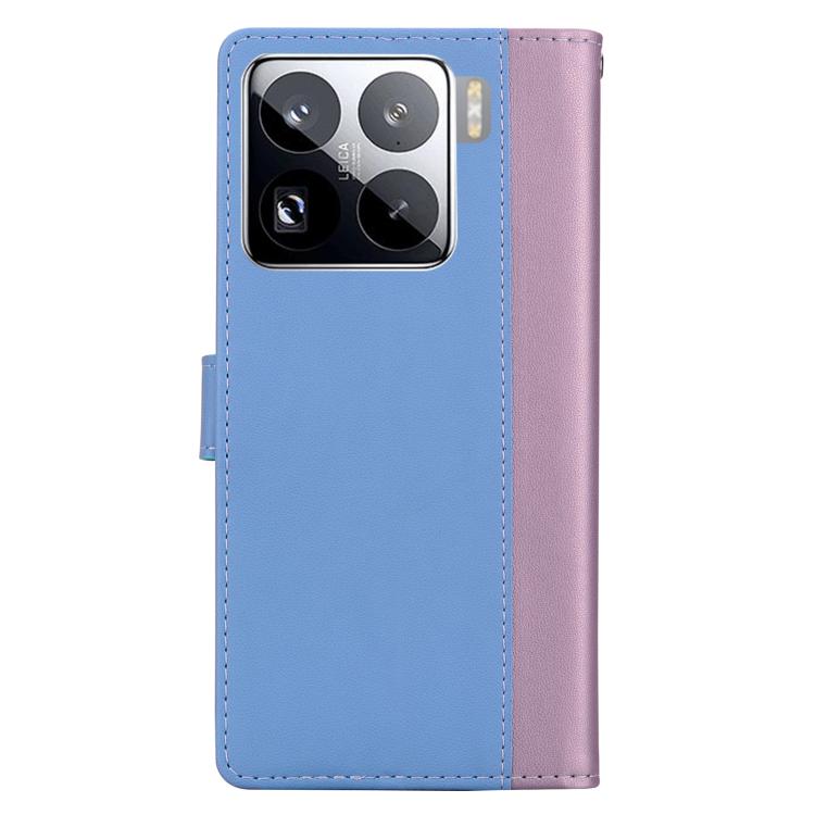 For Xiaomi 15 Pro Embossed Two-Color Leather Phone Case