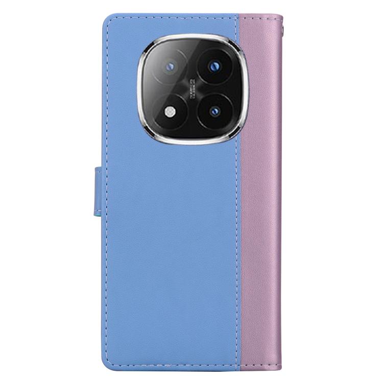 For Redmi Note 14 Pro+ 5G / Poco X7 5G Embossed Two-Color Leather Phone Case