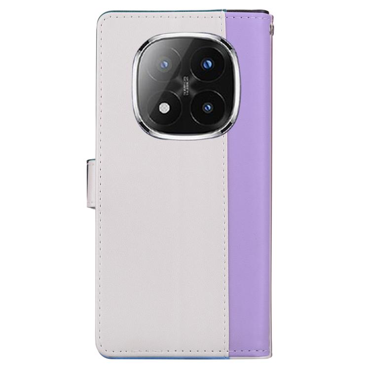 For Redmi Note 14 Pro+ 5G / Poco X7 5G Embossed Two-Color Leather Phone Case