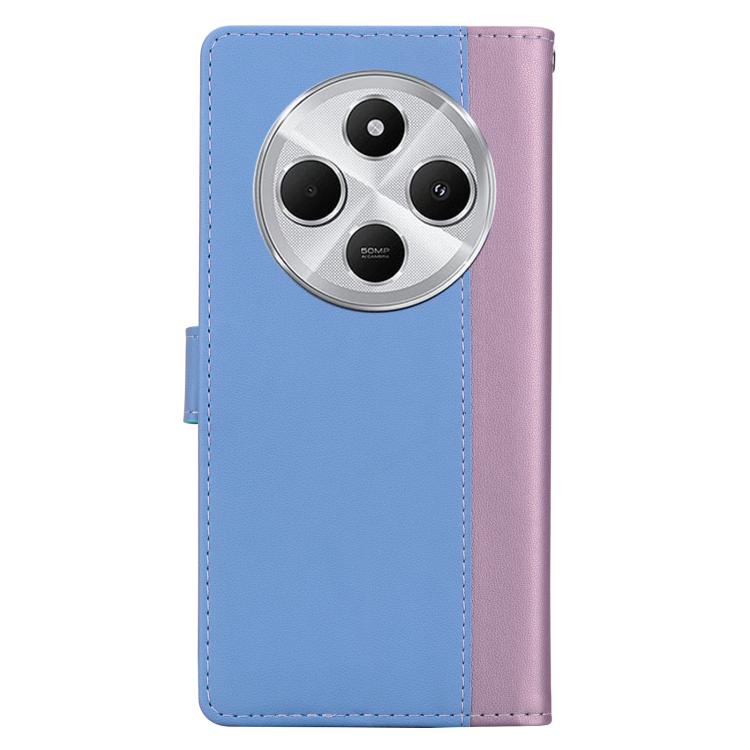 For Redmi 14C 5G Embossed Two-Color Leather Phone Case