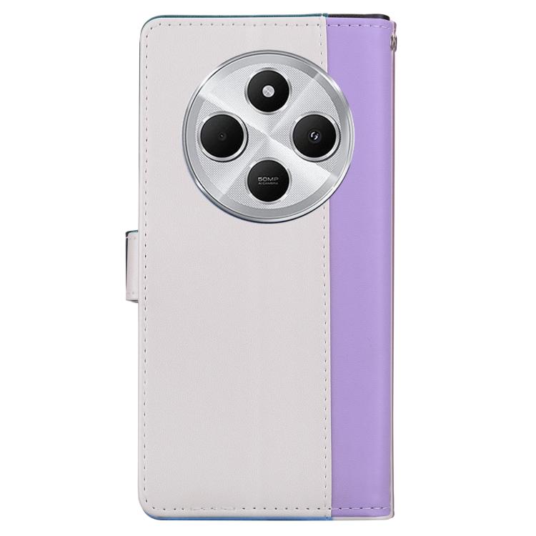 For Redmi 14C 5G Embossed Two-Color Leather Phone Case