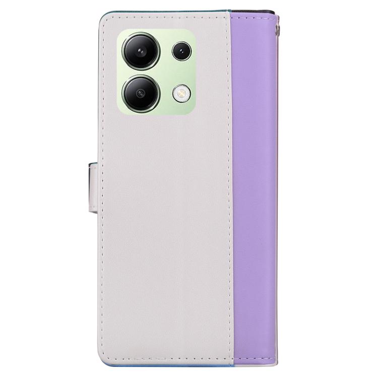 For Redmi Note 13 4G Embossed Two-Color Leather Phone Case