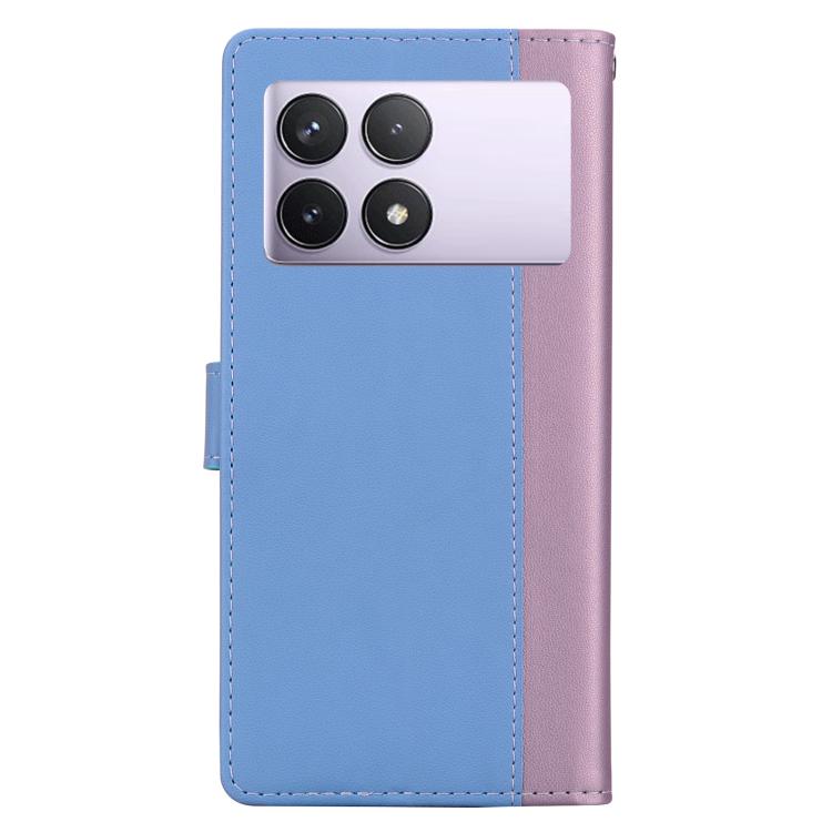 For Redmi K70E / Poco X6 Pro Embossed Two-Color Leather Phone Case
