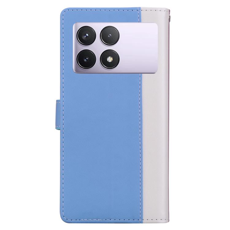For Redmi K70E / Poco X6 Pro Embossed Two-Color Leather Phone Case