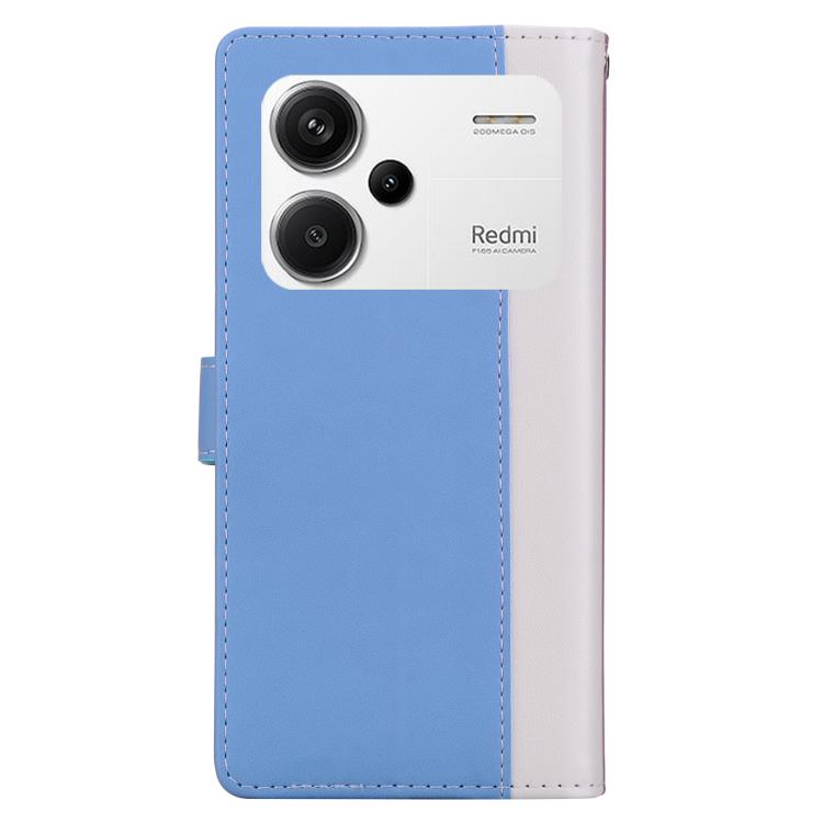 For Redmi Note 13 Pro+ Embossed Two-Color Leather Phone Case