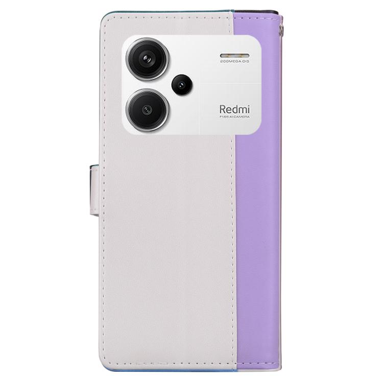For Redmi Note 13 Pro+ Embossed Two-Color Leather Phone Case