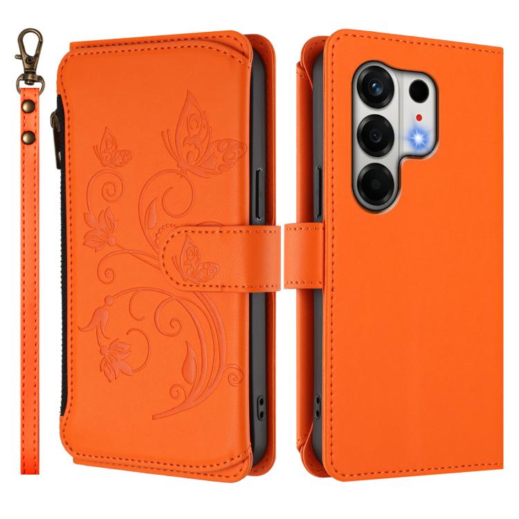 For Tecno Camon 50 4G Butterfly Love Flower Multi-card Zipper Wallet Leather Phone Case