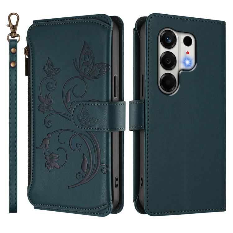 For Tecno Camon 50 4G Butterfly Love Flower Multi-card Zipper Wallet Leather Phone Case