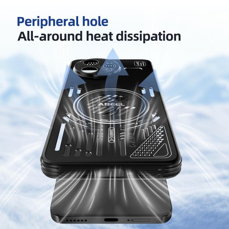 For Redmi K80 ABEEL Ice Fox Series Magsafe Heat Sink Cooling Phone Case