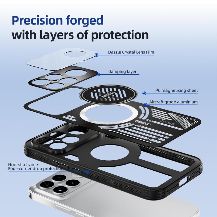 For Redmi K90/Poco F8 Pro ABEEL Ice Fox Series Magsafe Heat Sink Cooling Phone Case