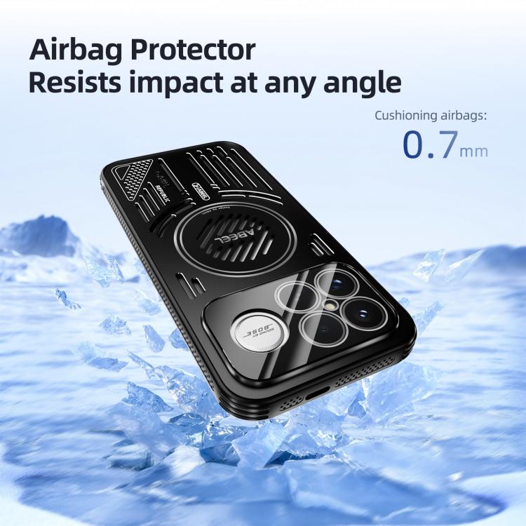 For Redmi K90/Poco F8 Pro ABEEL Ice Fox Series Magsafe Heat Sink Cooling Phone Case