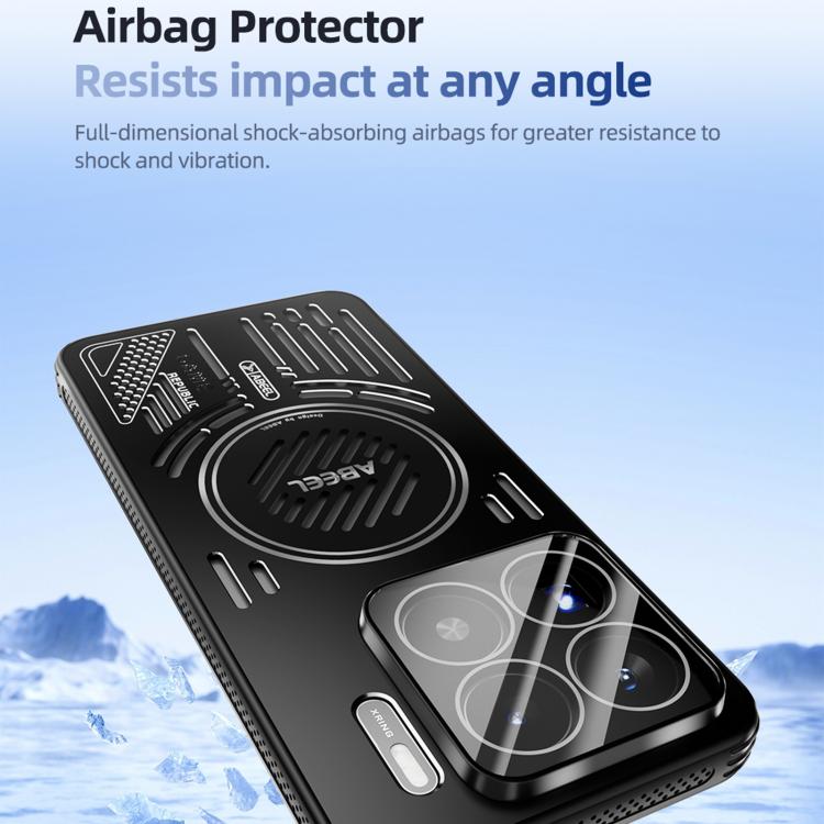 For Xiaomi 15 Ultra ABEEL Ice Fox Series Magsafe Heat Sink Cooling Phone Case