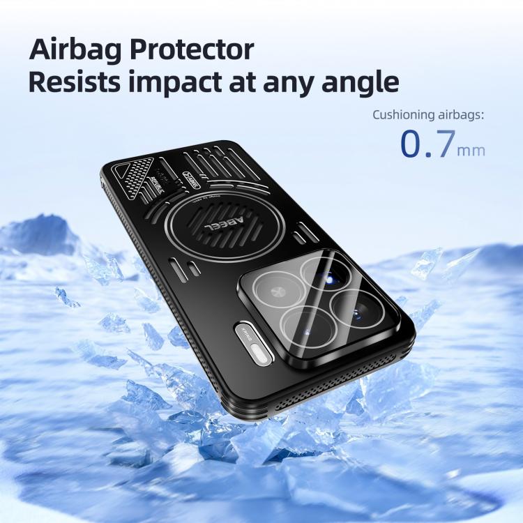 For Xiaomi 15 ABEEL Ice Fox Series Magsafe Heat Sink Cooling Phone Case