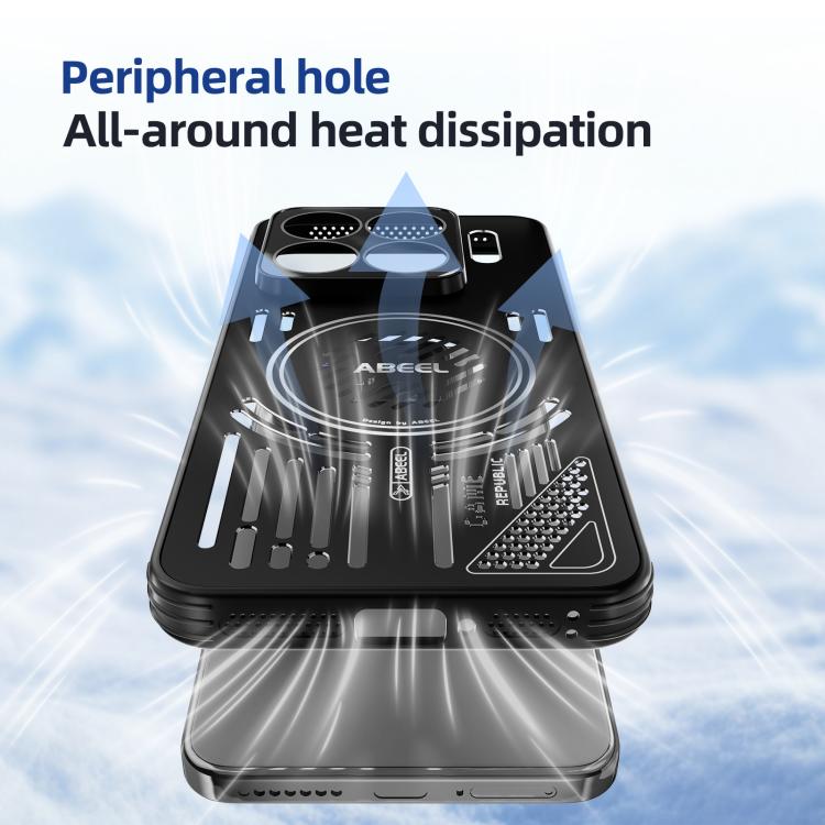 For Xiaomi 15 ABEEL Ice Fox Series Magsafe Heat Sink Cooling Phone Case