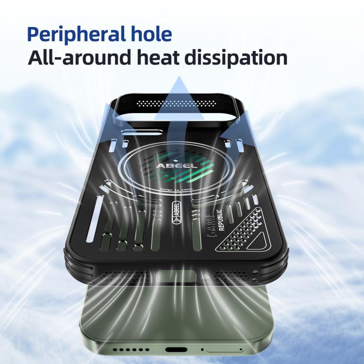 For Xiaomi 17 ABEEL Ice Fox Series Magsafe Heat Sink Cooling Phone Case