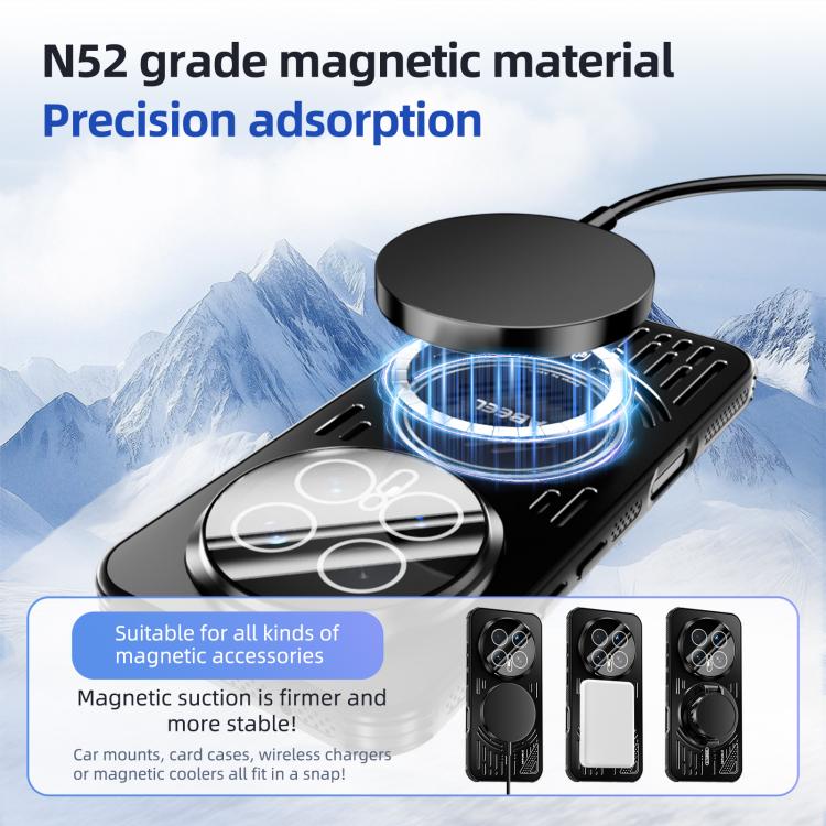 For Honor Magic8 ABEEL Ice Fox Series Magsafe Heat Sink Cooling Phone Case