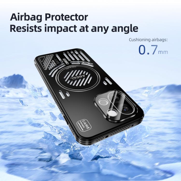 For OnePlus 13T ABEEL Ice Fox Series Magsafe Heat Sink Cooling Phone Case