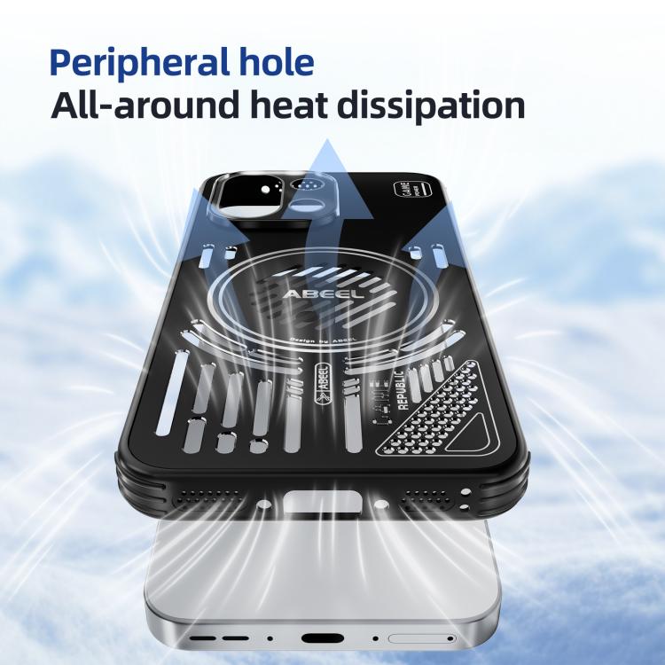 For OnePlus 13T ABEEL Ice Fox Series Magsafe Heat Sink Cooling Phone Case