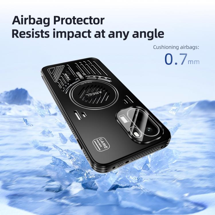 For OnePlus 15R 5G/Ace 6/Ace 6T 5G ABEEL Ice Fox Series Magsafe Heat Sink Cooling Phone Case
