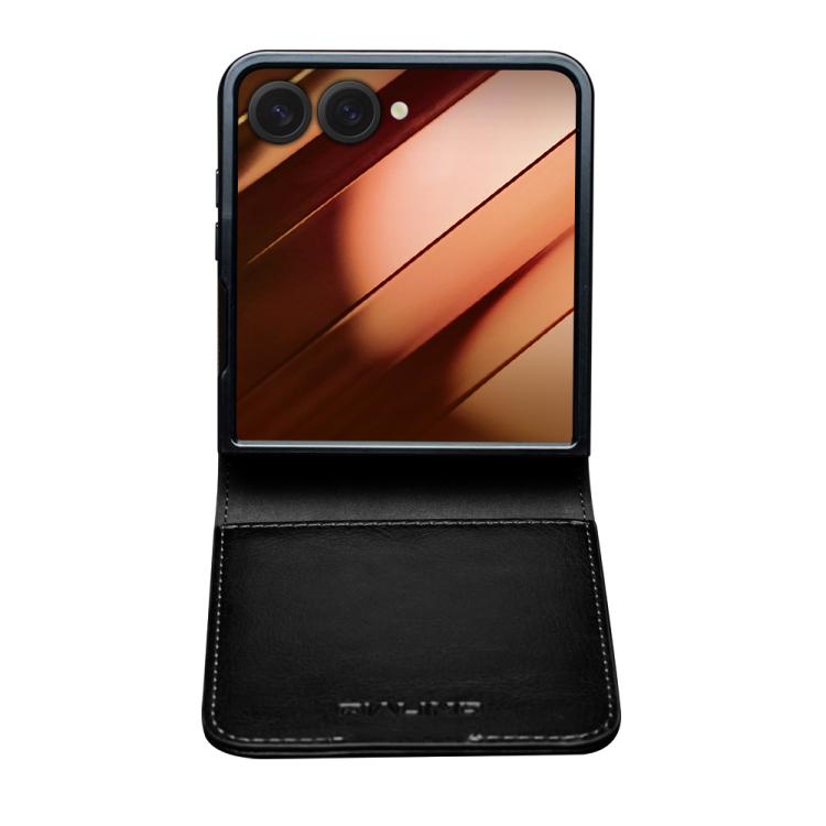 For Samsung Galaxy Z Flip7 5G QIALINO Classic 103 Buckle Genuine Leather Phone Case