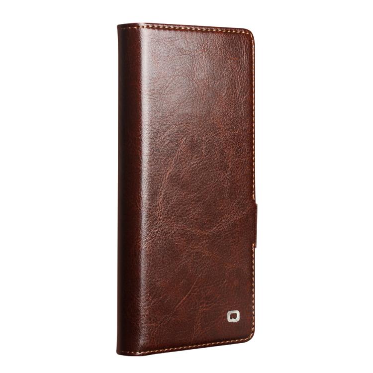 For Samsung Galaxy Z Fold7 5G QIALINO Classic 103 Buckle Genuine Leather Phone Case