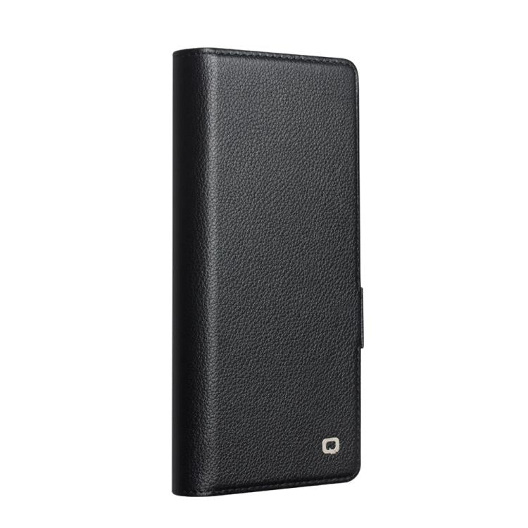 For Samsung Galaxy Z Fold7 5G QIALINO Classics 3rd Genuine Leather Phone Case