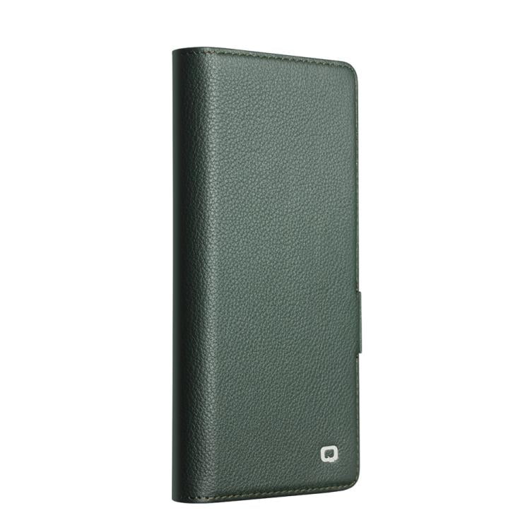 For Samsung Galaxy Z Fold7 5G QIALINO Classics 3rd Genuine Leather Phone Case