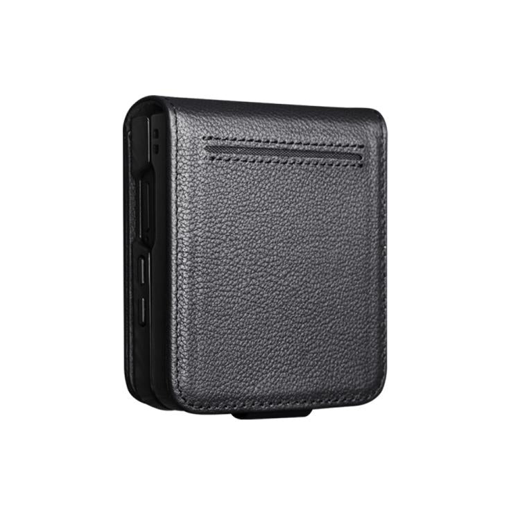 For Samsung Galaxy Z Flip7 5G QIALINO Classics 3rd Genuine Leather Phone Case