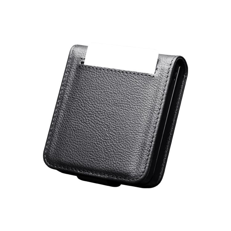For Samsung Galaxy Z Flip7 5G QIALINO Classics 3rd Genuine Leather Phone Case