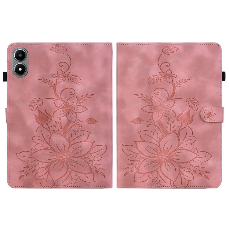 For Infinix Xpad 20 Lily Embossed Leather Tablet Case