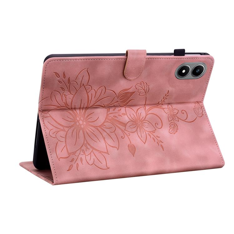 For Infinix Xpad 20 Lily Embossed Leather Tablet Case