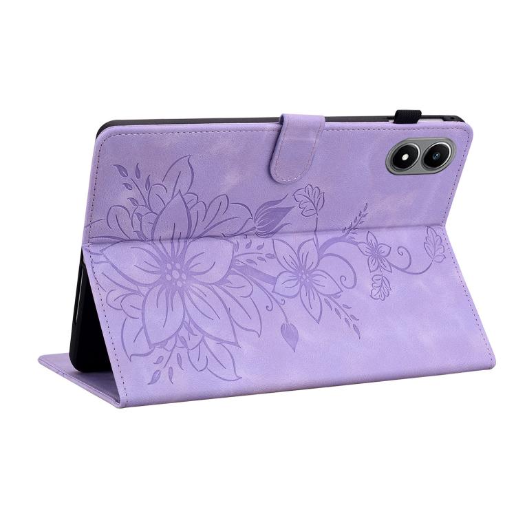 For Infinix Xpad 20 Lily Embossed Leather Tablet Case