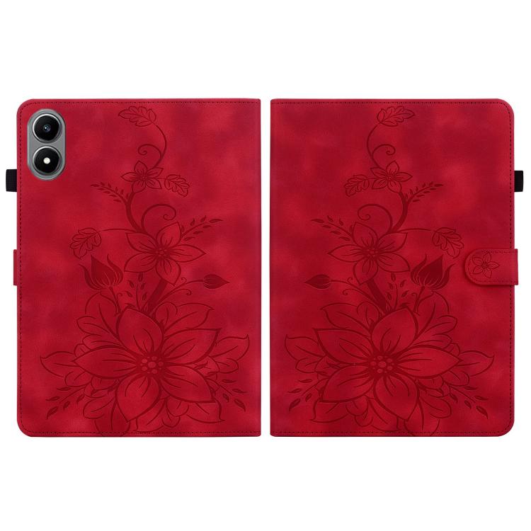 For Infinix Xpad 20 Lily Embossed Leather Tablet Case