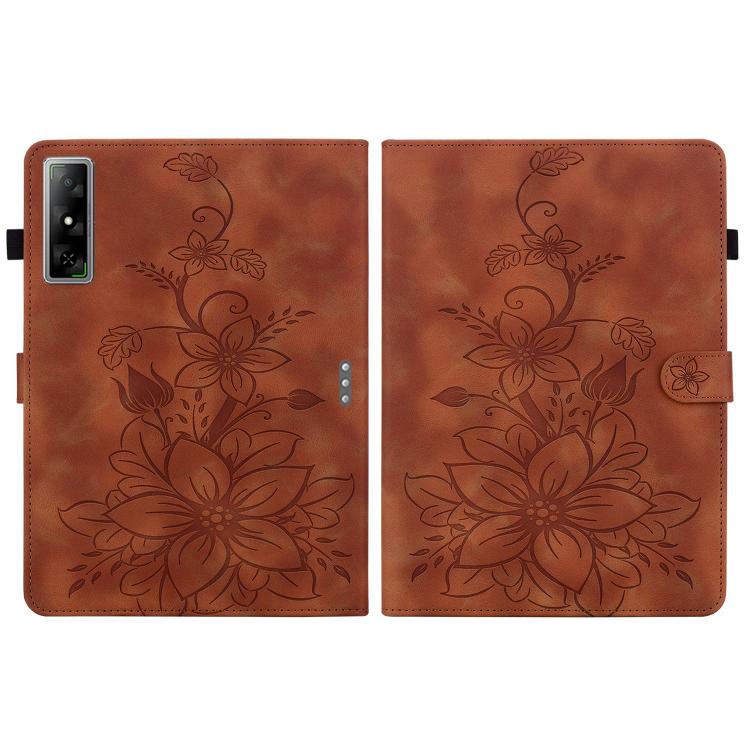 For Infinix Xpad GT Lily Embossed Leather Tablet Case