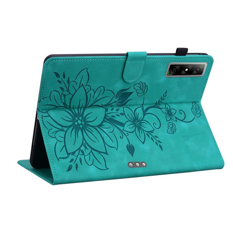 For Infinix Xpad GT Lily Embossed Leather Tablet Case