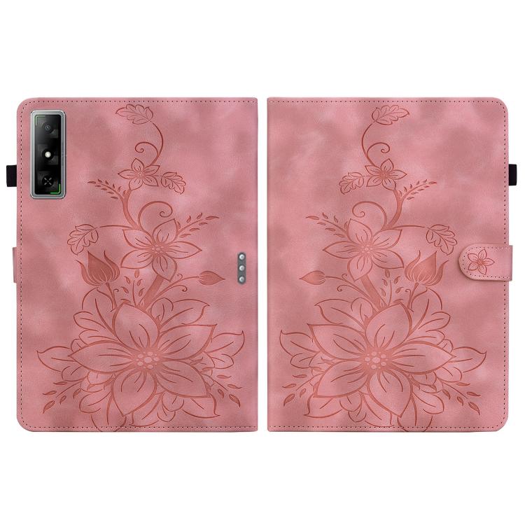 For Infinix Xpad GT Lily Embossed Leather Tablet Case