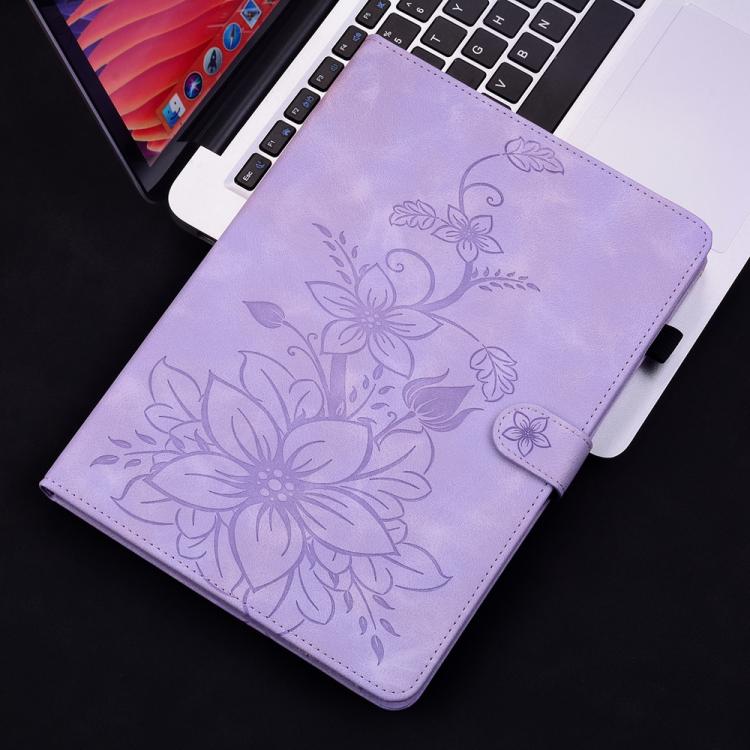 For Infinix Xpad GT Lily Embossed Leather Tablet Case