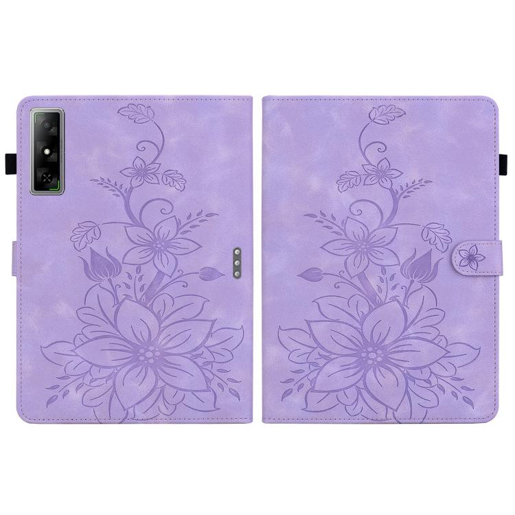 For Infinix Xpad GT Lily Embossed Leather Tablet Case