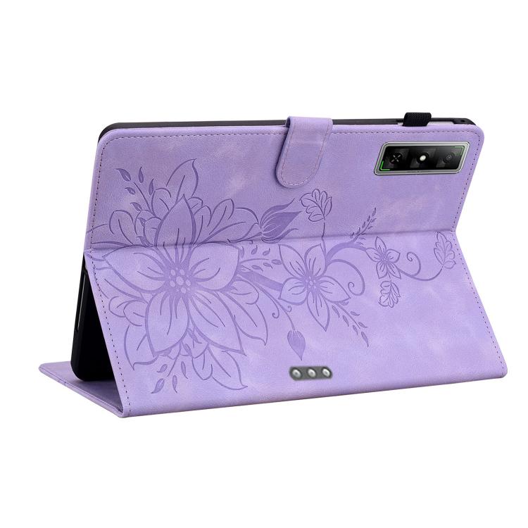 For Infinix Xpad GT Lily Embossed Leather Tablet Case