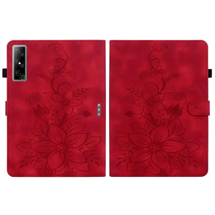 For Infinix Xpad GT Lily Embossed Leather Tablet Case