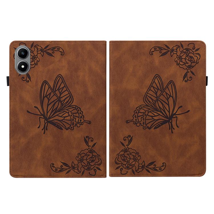 For Infinix Xpad 20 Butterfly Flower Embossed Leather Tablet Case