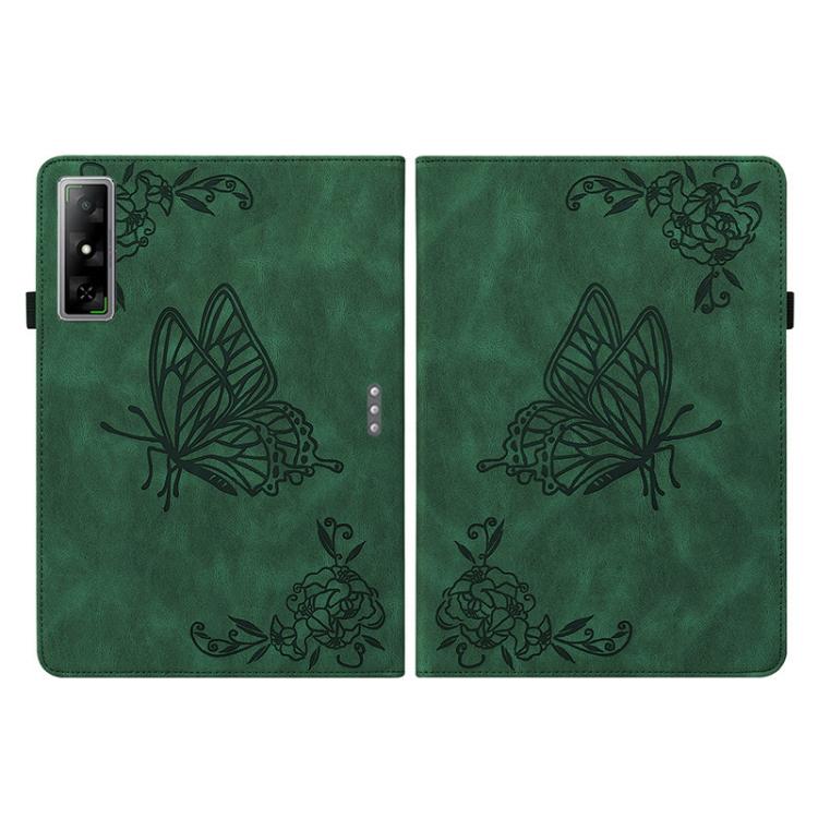 For Infinix Xpad GT Butterfly Flower Embossed Leather Tablet Case