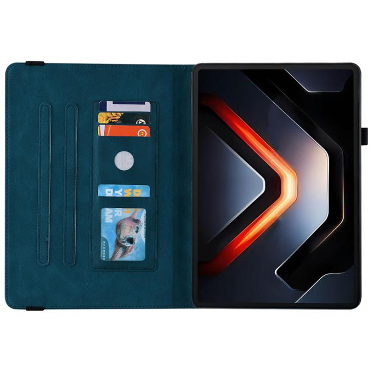 For Infinix Xpad GT Butterfly Flower Embossed Leather Tablet Case