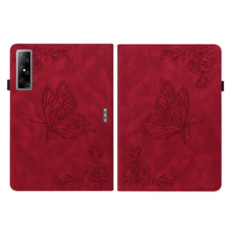 For Infinix Xpad GT Butterfly Flower Embossed Leather Tablet Case