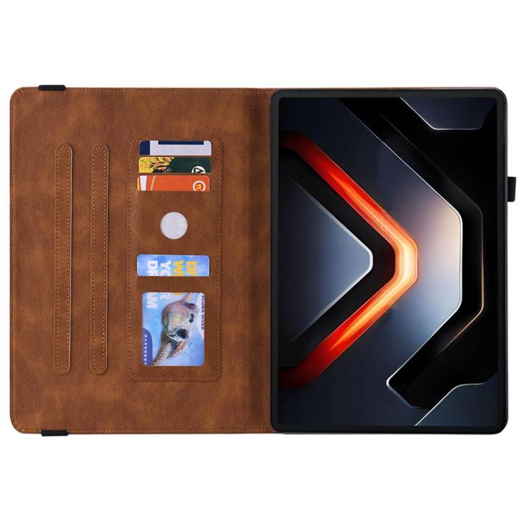 For Infinix Xpad GT Butterfly Flower Embossed Leather Tablet Case