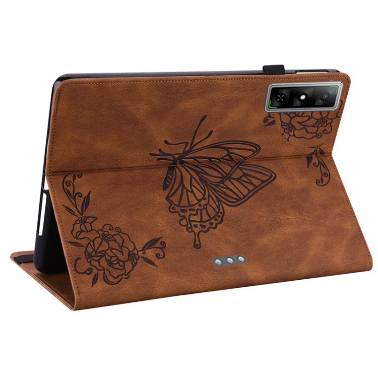 For Infinix Xpad GT Butterfly Flower Embossed Leather Tablet Case